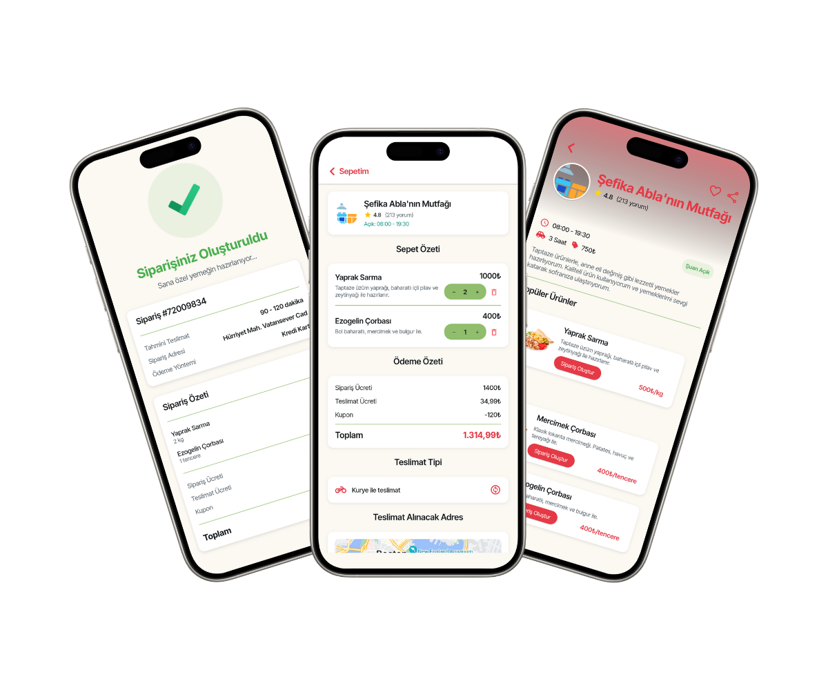 Evde Pişti App Mockup
